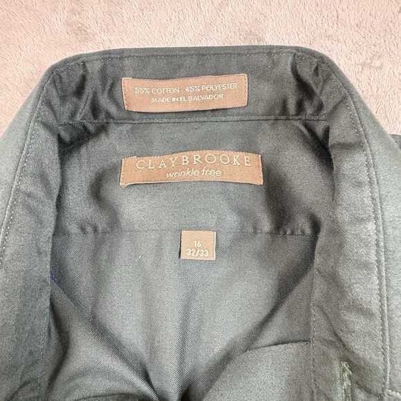 Claybrooke Men's L Long Sleeve Button Down Shirt SEE DESCRIPTION - Picture 3 of 13